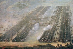 ポルタヴァの戦い、1750 作： Russian School